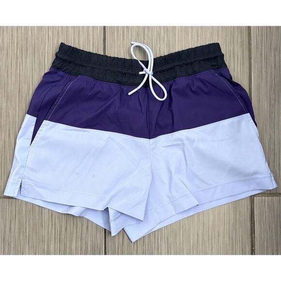 Athleta Other - Athleta Oahu Colorblock Swim Board Shorts Purple And Blue Size 4 Beach